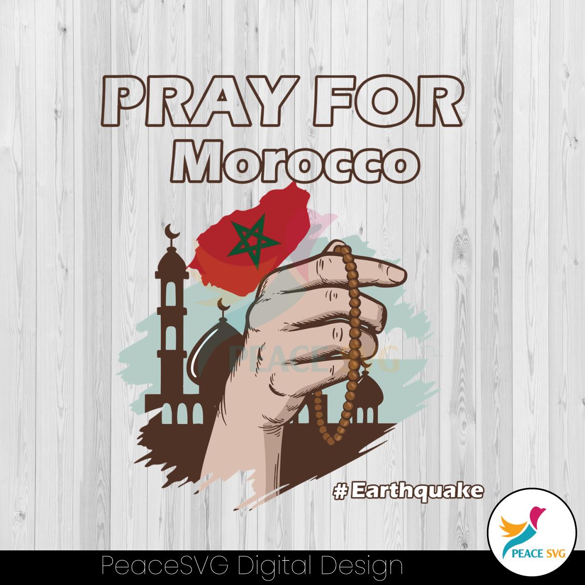 vintage-pray-for-morocco-svg-morocco-earthquake-svg-file
