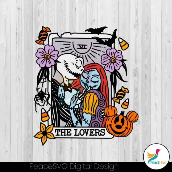 halloween-jack-and-sally-tarot-lovers-svg-graphic-design-file