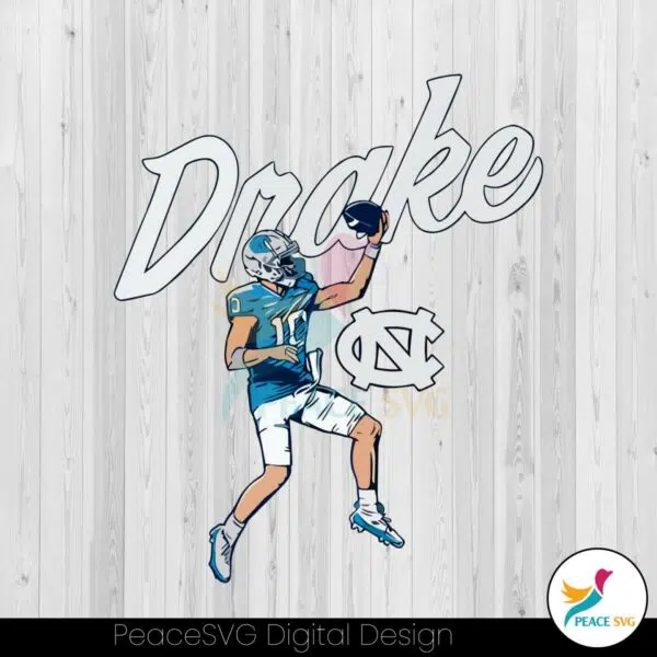 unc-football-drake-maye-finger-roll-svg-digital-cricut-file