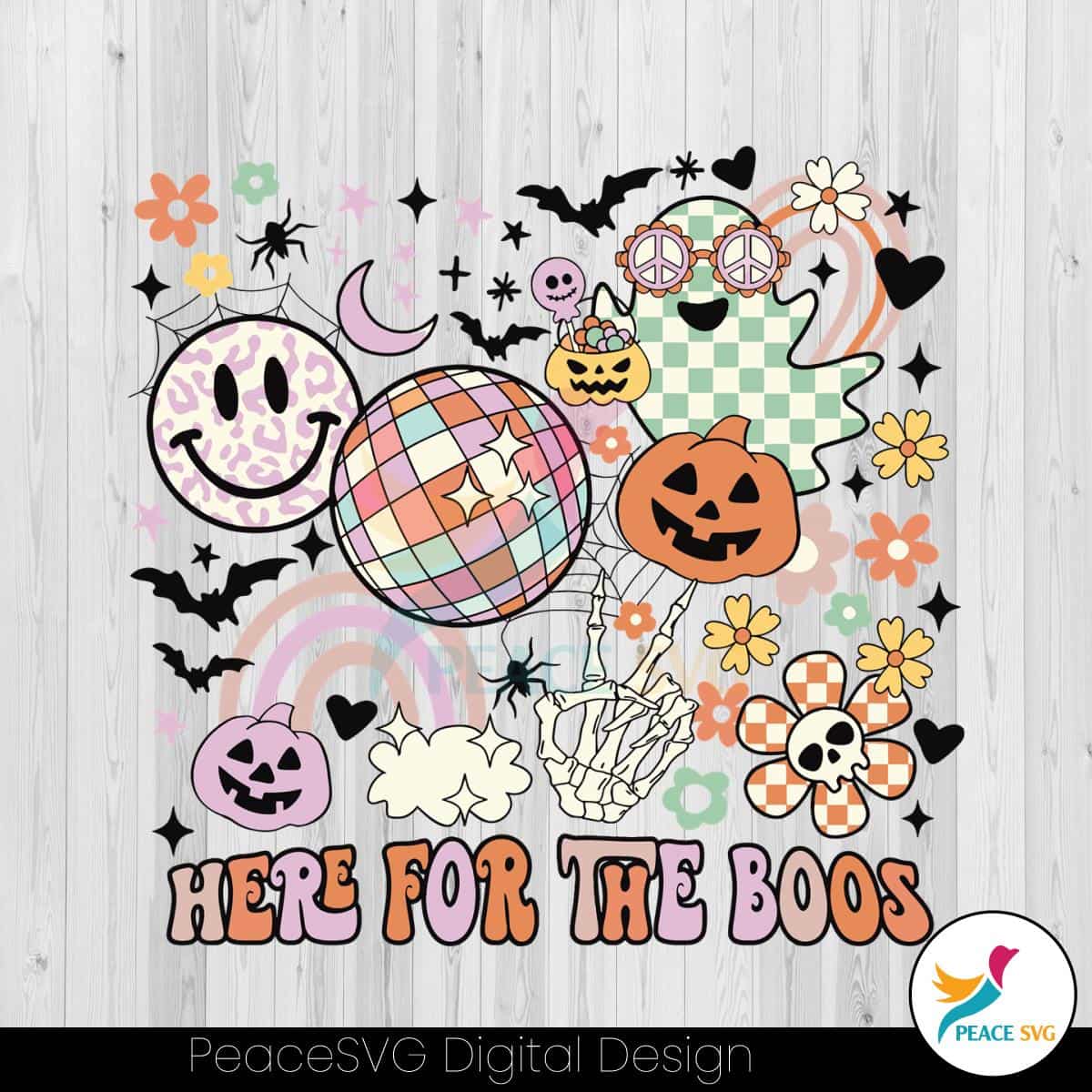 here-for-the-boos-groovy-halloween-spooky-season-svg-file