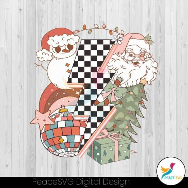 groovy-christmas-santa-claus-discoball-svg-digital-files