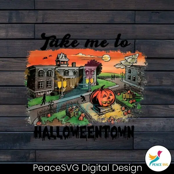 take-me-to-halloween-town-pumpkin-png-download-file