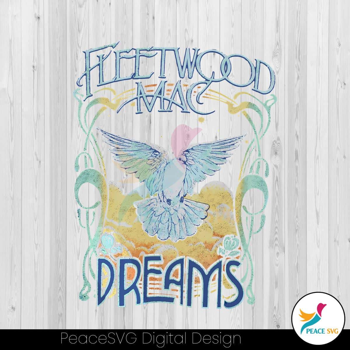 Retro Fleetwood Mac Dreams Song PNG Download File - PeaceSVG