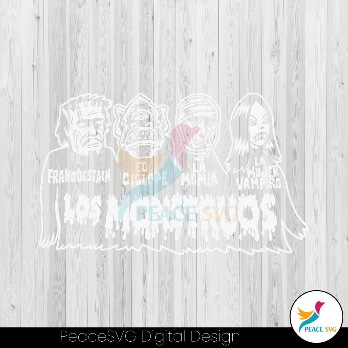 los-monstruos-horror-characters-svg-graphic-design-file