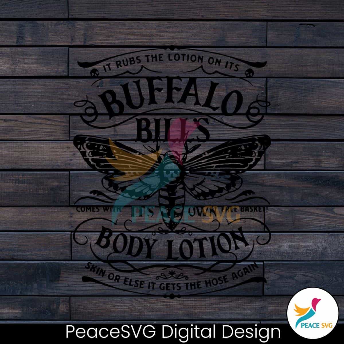 Retro Buffalo Bills Body Lotion SVG Cutting Digital File » PeaceSVG