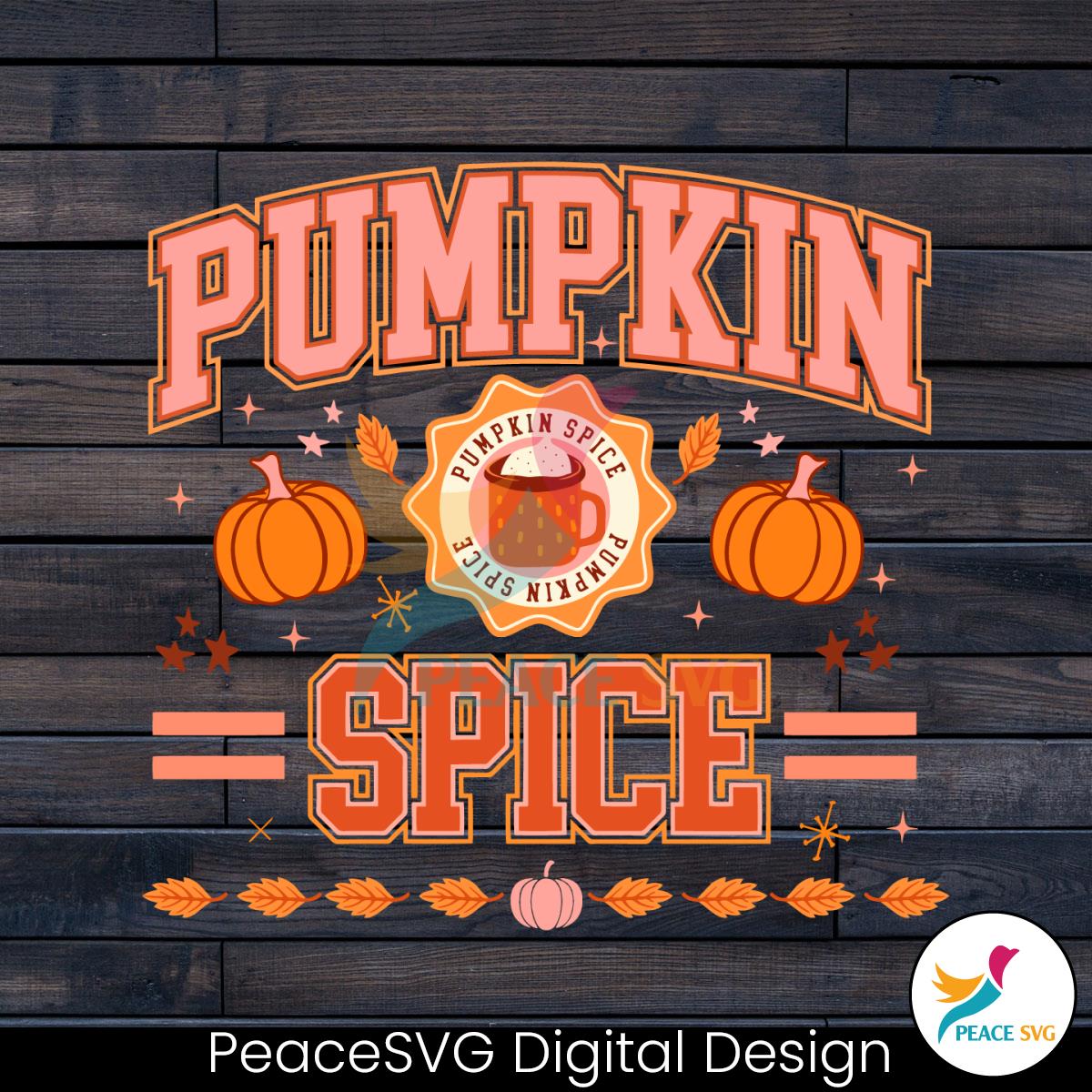 Vintage Fall Vibe Pumpkin Spice SVG Digital Cricut File » PeaceSVG