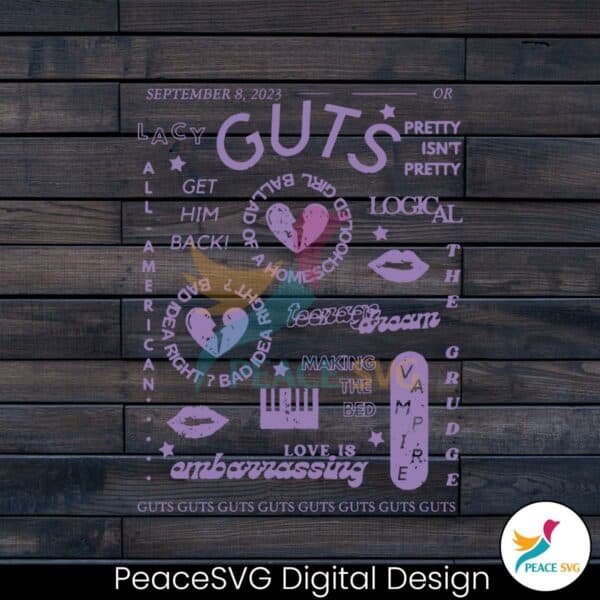 guts-album-olivia-tour-olivia-rodrigo-svg-digital-cricut-file