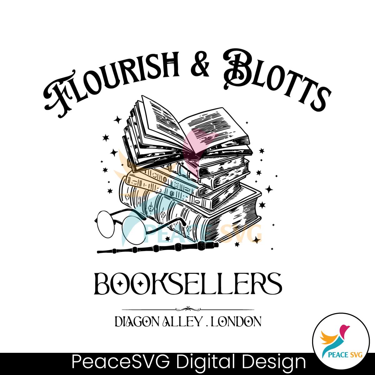 Flourish Blotts Harry Potter Wizard Book SVG Cutting File