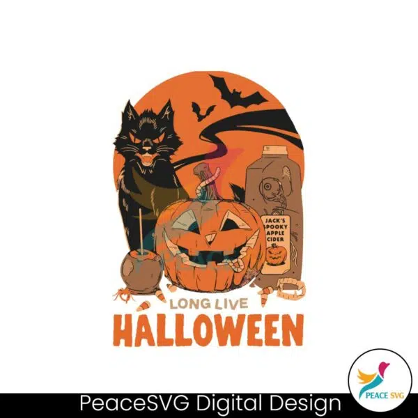 vintage-long-live-halloween-black-cat-svg-graphic-design-file