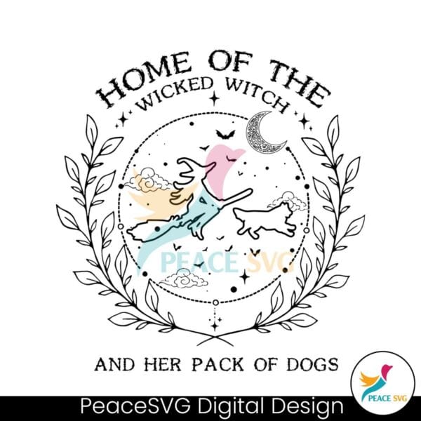 home-of-the-wicked-funny-ghost-dog-svg-cutting-file