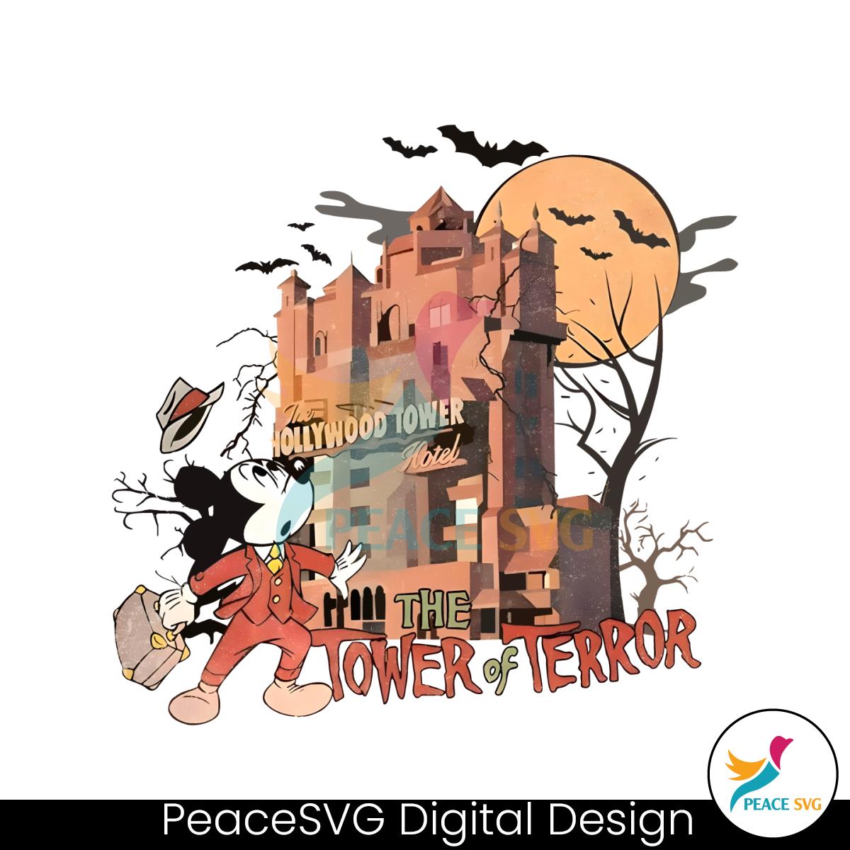 Retro Tower Of Terror The Hollywood Tower PNG Download