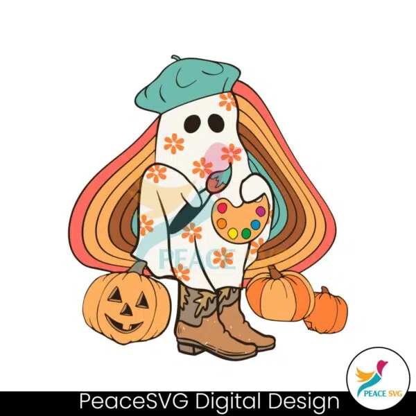 vintage-art-teacher-halloween-ghost-svg-design-file