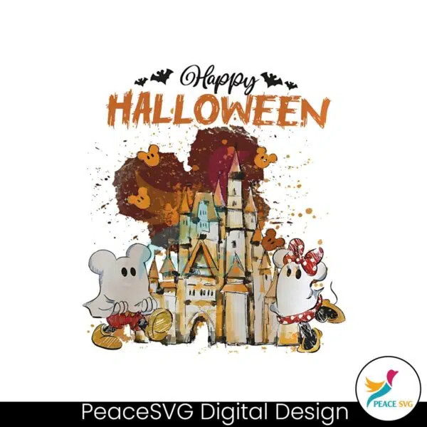 funny-disney-watercolor-castle-mickey-minnie-ghost-png-file