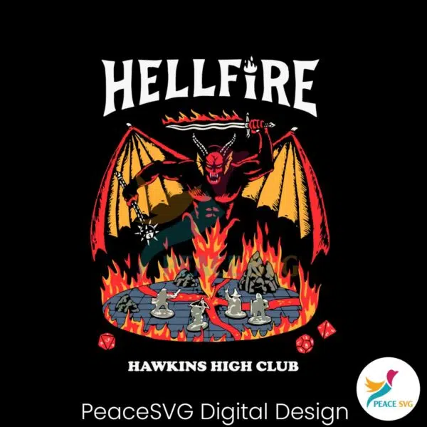 stranger-things-hellfire-hawkins-high-club-svg-digital-file