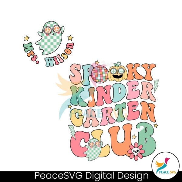 cute-groovy-spooky-kinder-garten-club-svg-cutting-file