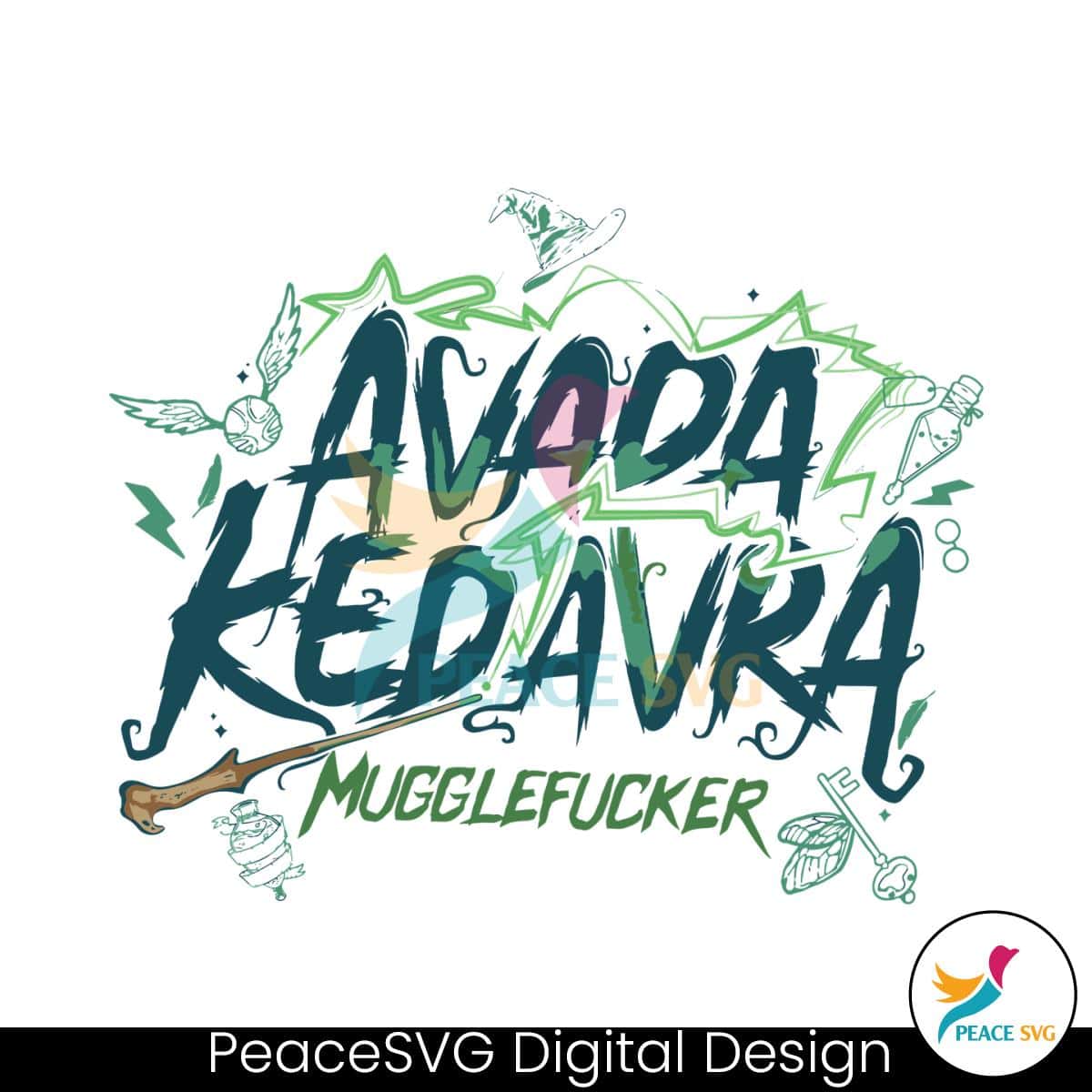 Magic Wand Avada Kedavra SVG Cutting Digital File PeaceSVG   MR Peacesvgcom 0710231091 1210202311580 1 