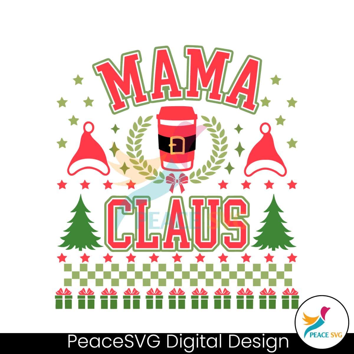 Groovy Mama Claus Funny Christmas SVG File For Cricut » PeaceSVG