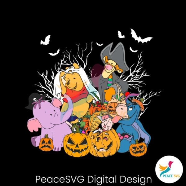 retro-halloween-bear-and-friends-masquerade-svg-cricut-file