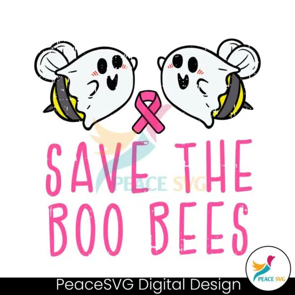 save-the-boo-bees-ghost-breast-cancer-awareness-svg-file