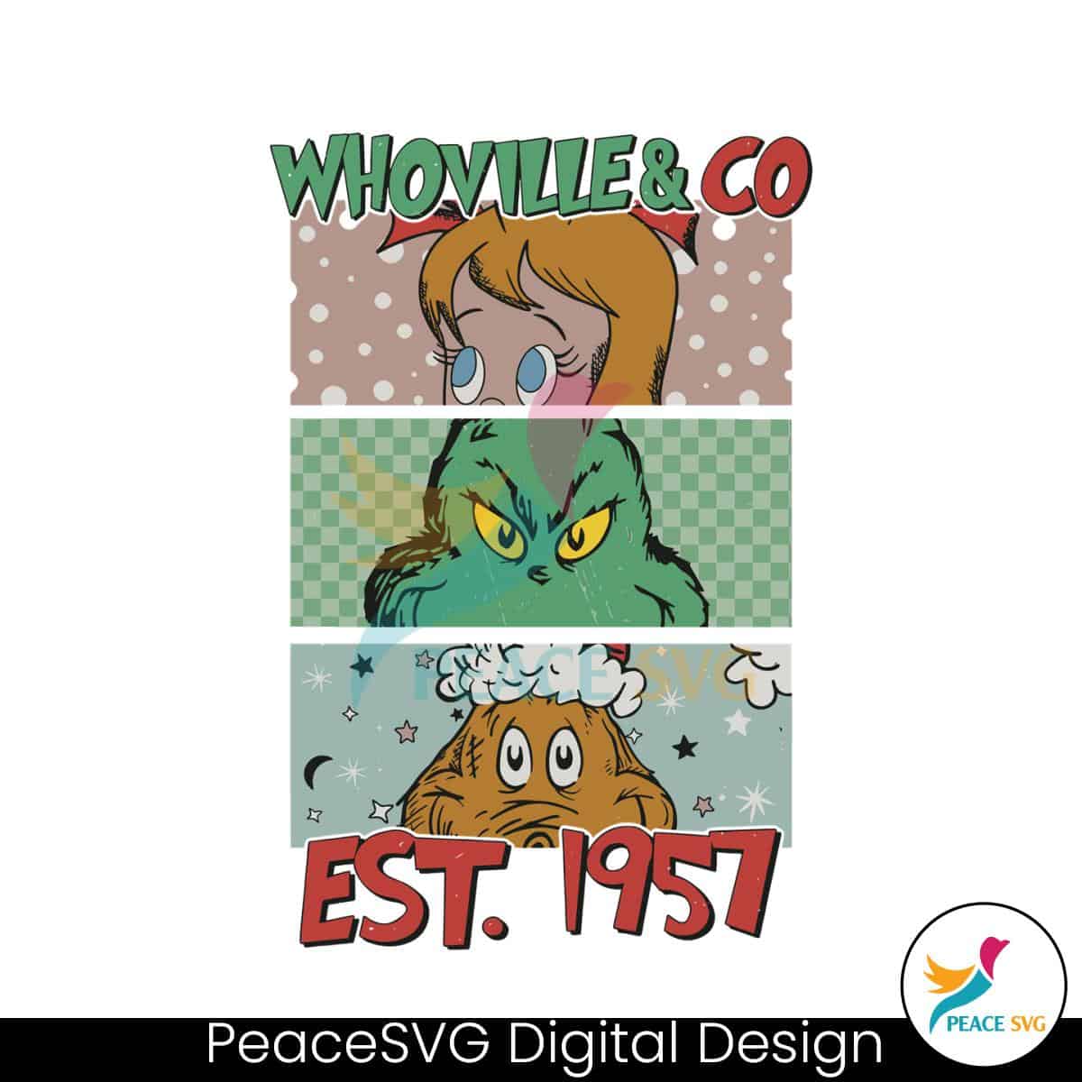 Retro Christmas Whoville And Co Est 1957 SVG File For Cricut » PeaceSVG