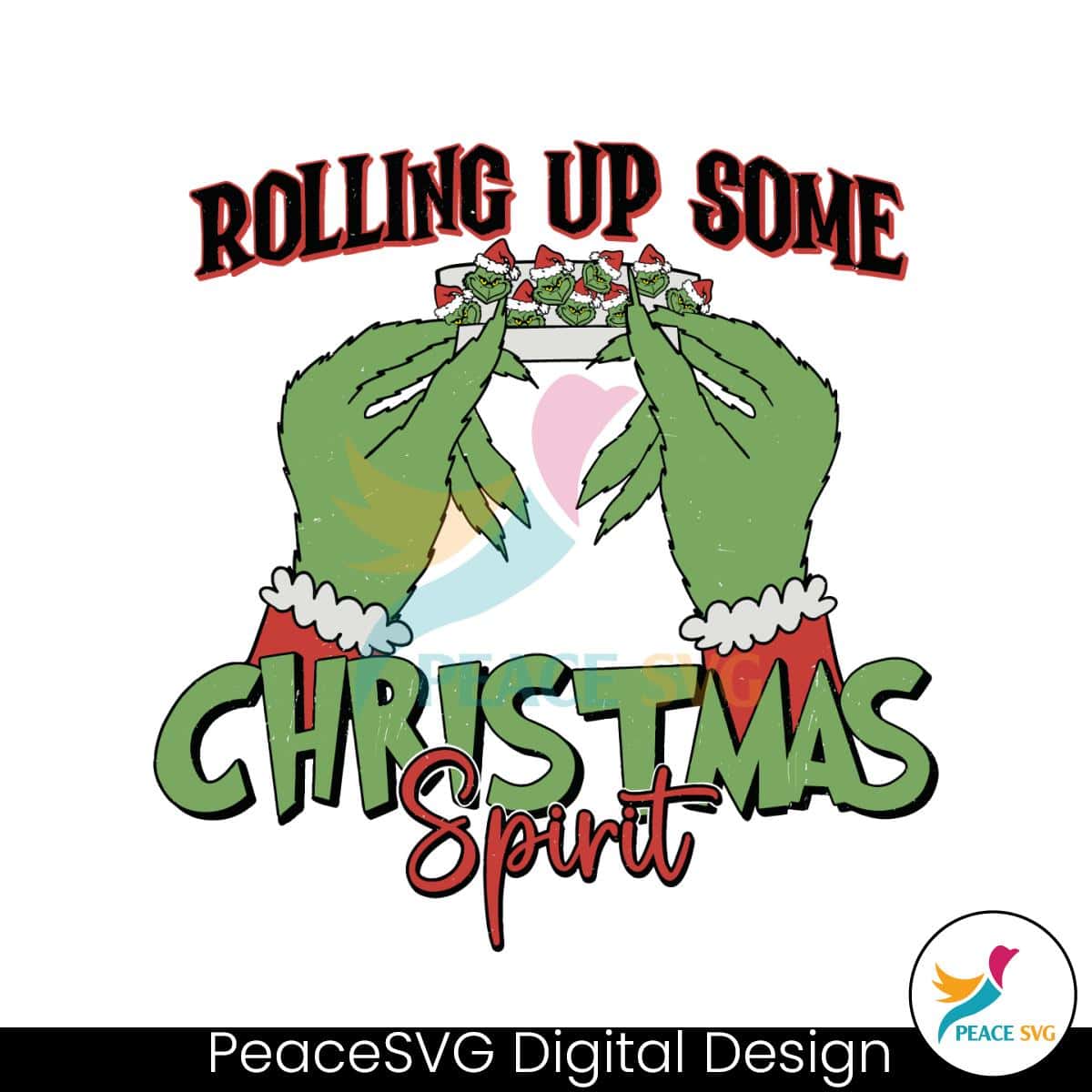 Vintage Rolling Up Some Christmas Spirit SVG File For Cricut » PeaceSVG