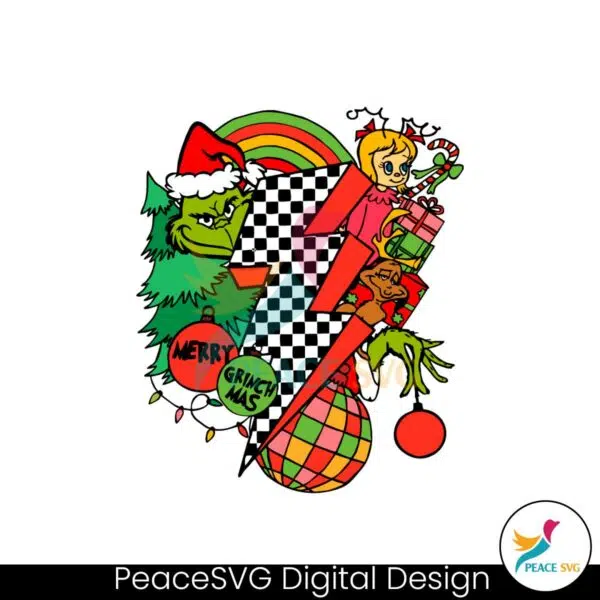 retro-lighting-bolt-christmas-the-grinch-svg-graphic-file
