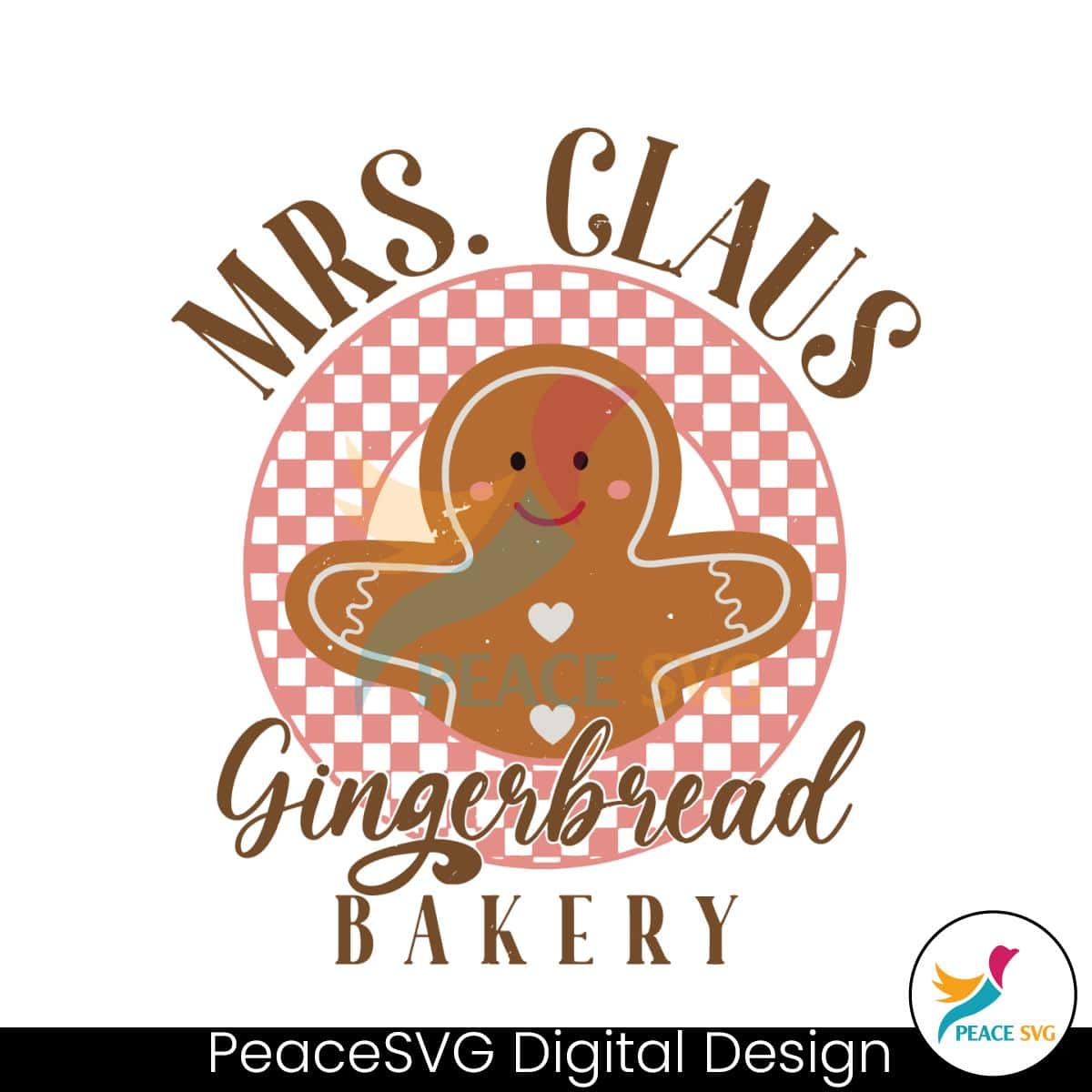 Mrs Claus Gingerbread Bakery Retro Christmas SVG Cricut File » PeaceSVG