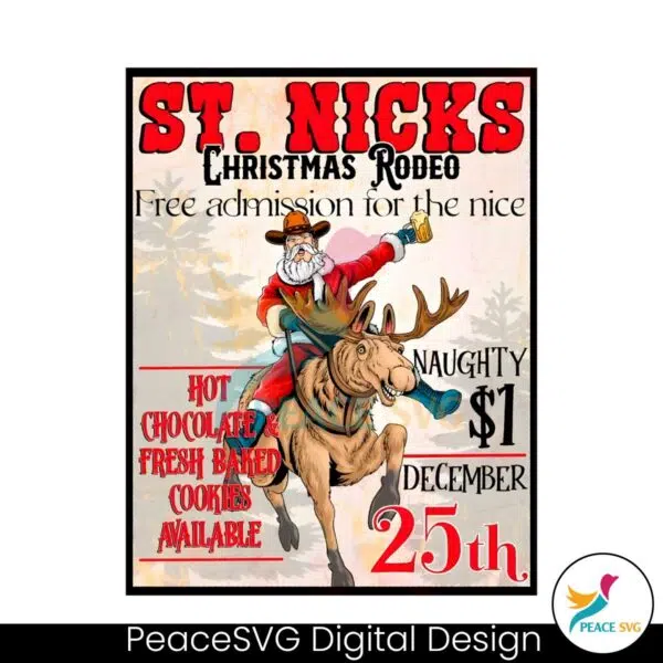 st-nicks-christmas-rodeo-poster-png-sublimation-download