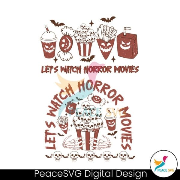 lets-watch-horror-movies-skull-halloween-svg-graphic-file