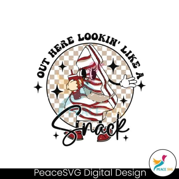 retro-funny-christmas-out-here-lookin-like-a-snack-svg-file