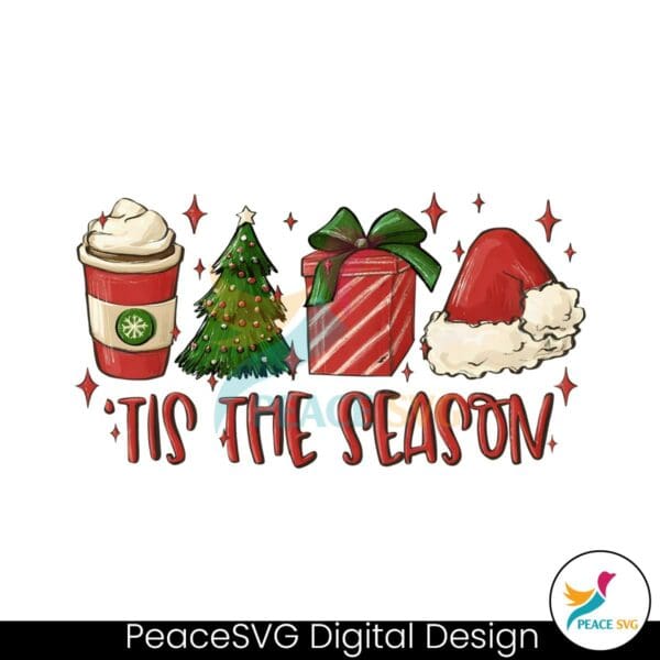 retro-tis-the-season-christmas-coffee-png-sublimation-file