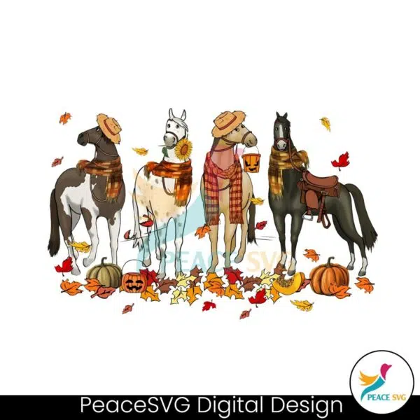 vintage-fall-horse-spooky-season-png-sublimation-download