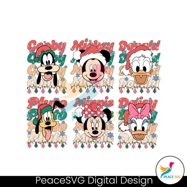 vintage-mickey-and-friends-funny-christmas-family-svg-bundle