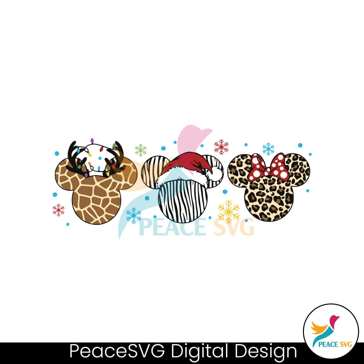 Animal Kingdom Christmas Mickey Head SVG Download » PeaceSVG