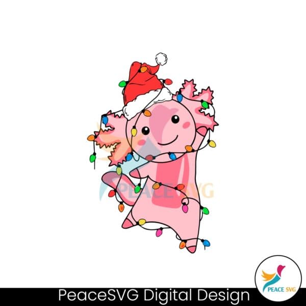 funny-christmas-light-pink-axolotl-svg-cutting-digital-file