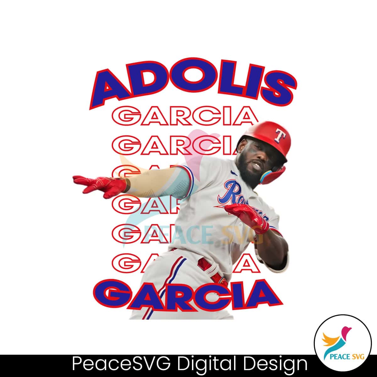 Adolis Garcia Texas Rangers ALCS MVP 2023 PNG Download » PeaceSVG