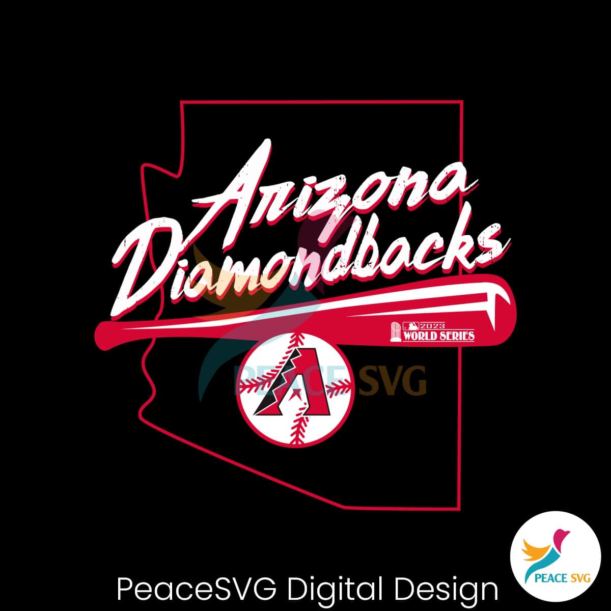 Retro Arizona Diamondbacks 2023 World Series Svg File » Peacesvg