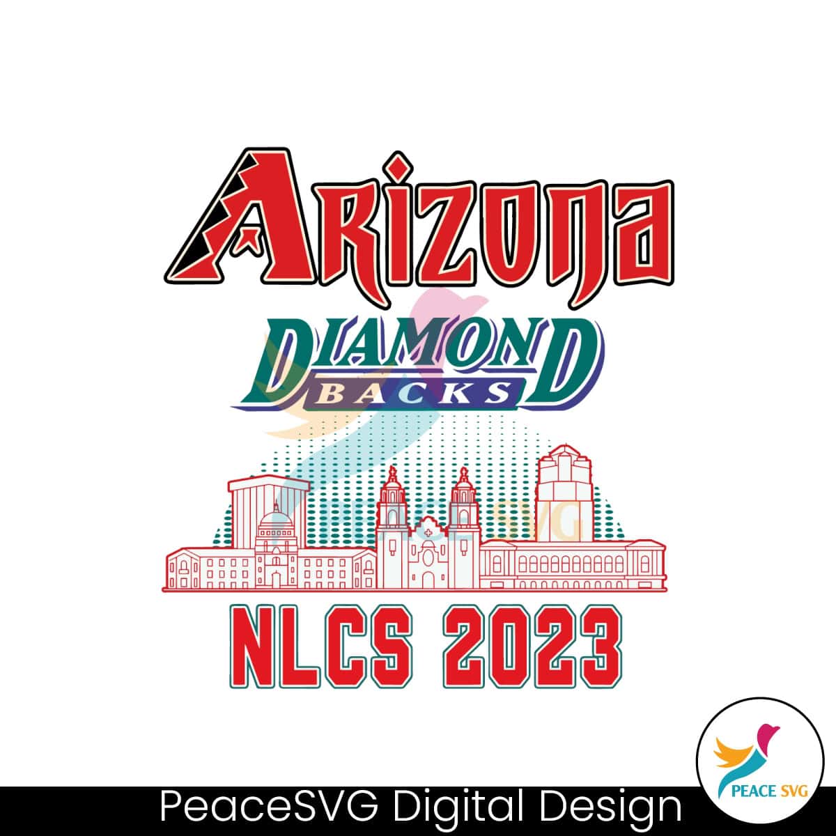 Arizona Diamondbacks NLCS 2023 Champions SVG Cricut File » PeaceSVG