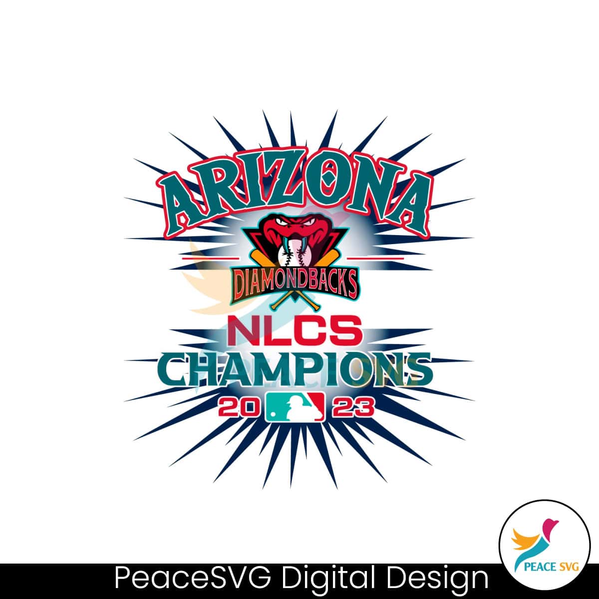 Arizona NLCS Champions Baseball Team World Series SVG File » PeaceSVG