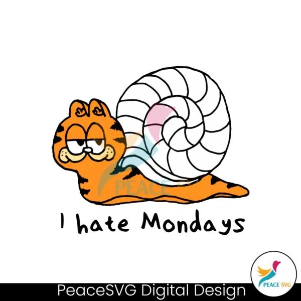 garfield-i-hate-mondays-snail-svg-graphic-design-file