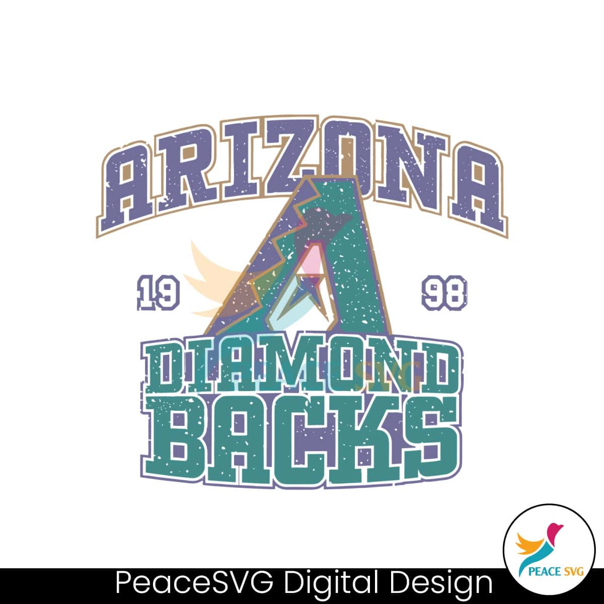 Arizona Diamondback Est 1998 MLB Baseball SVG Cricut Files » PeaceSVG