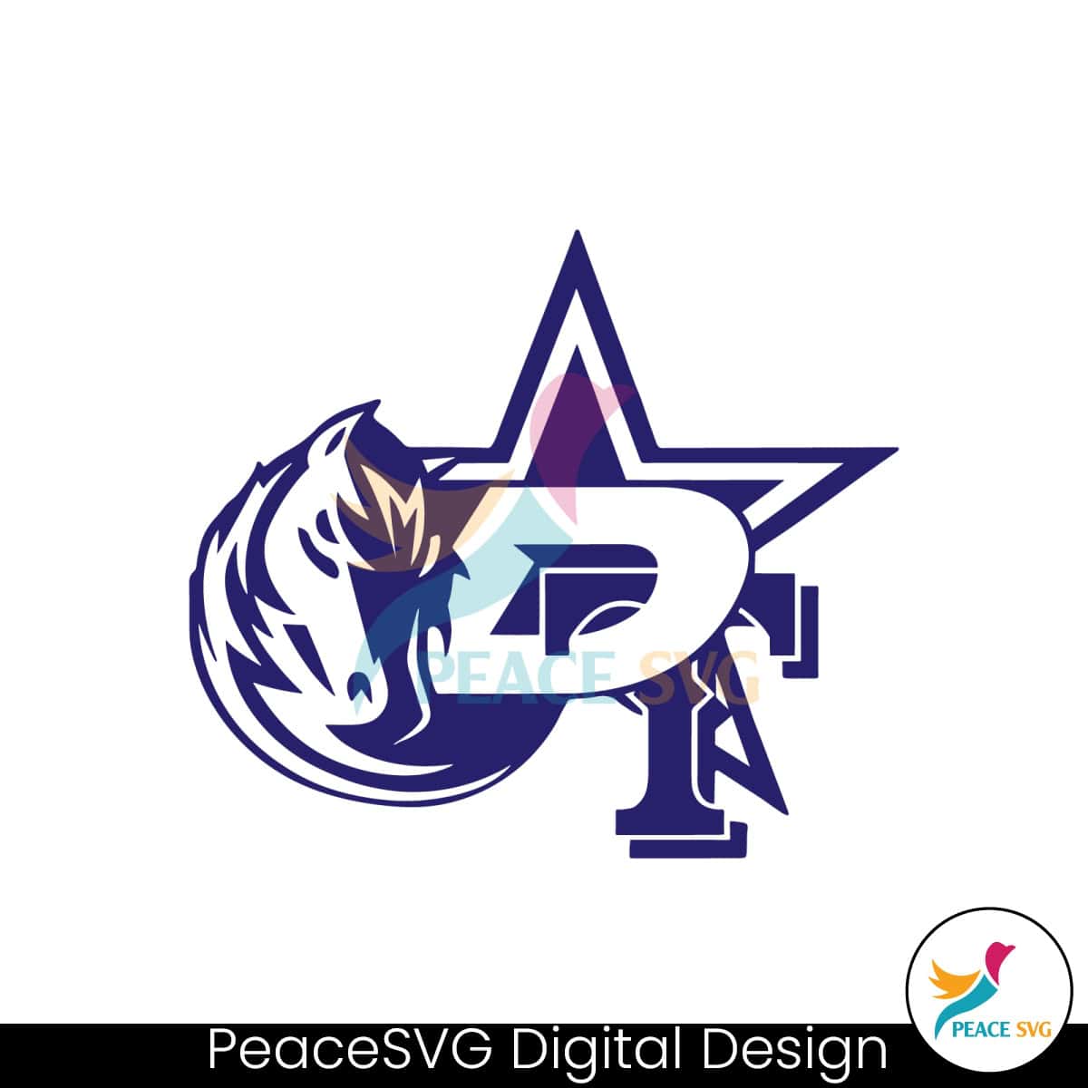 Dallas Cowboys Stars Mavericks Rangers Mix Logo SVG Clipart » PeaceSVG