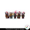 Cute Christmas Cows With Santa Hat PNG