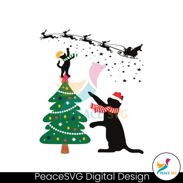 vintage-catmast-christmas-cat-svg-graphic-design-file