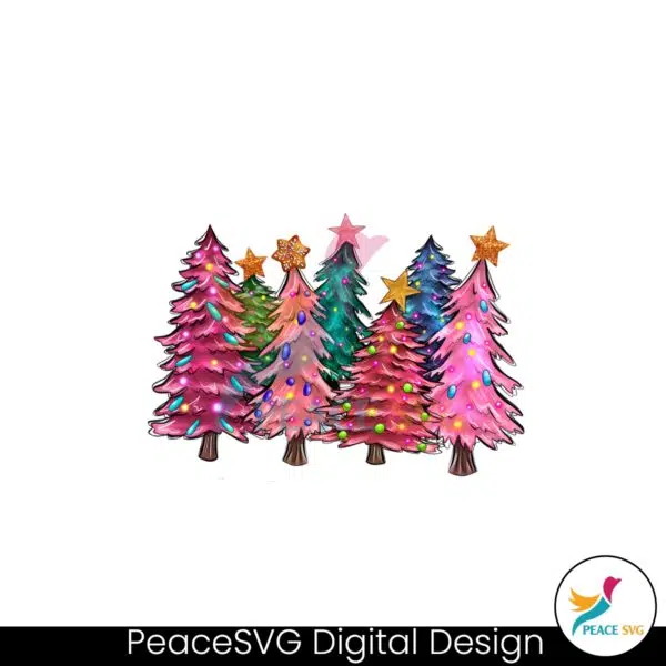 sparkling-pink-tree-christmas-png-sublimation-download