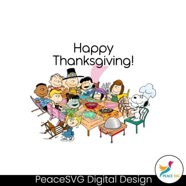 happy-thanksgiving-snoopy-family-party-png-download
