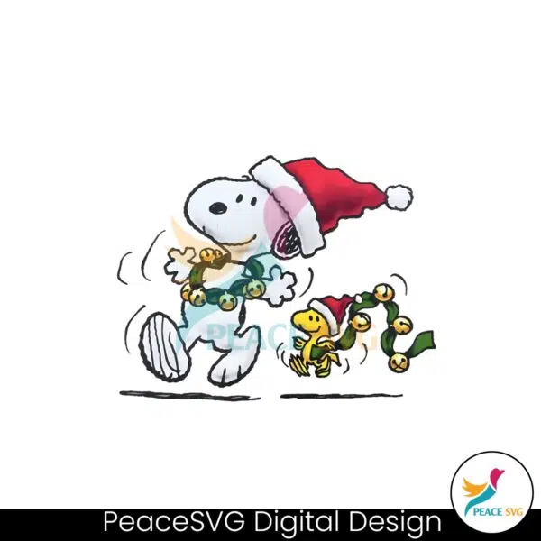 santa-snoopy-christmas-cartoon-dog-png-download