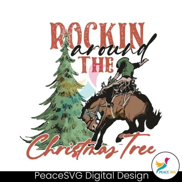 rodeo-cowboy-rockin-around-the-christmas-tree-svg-file