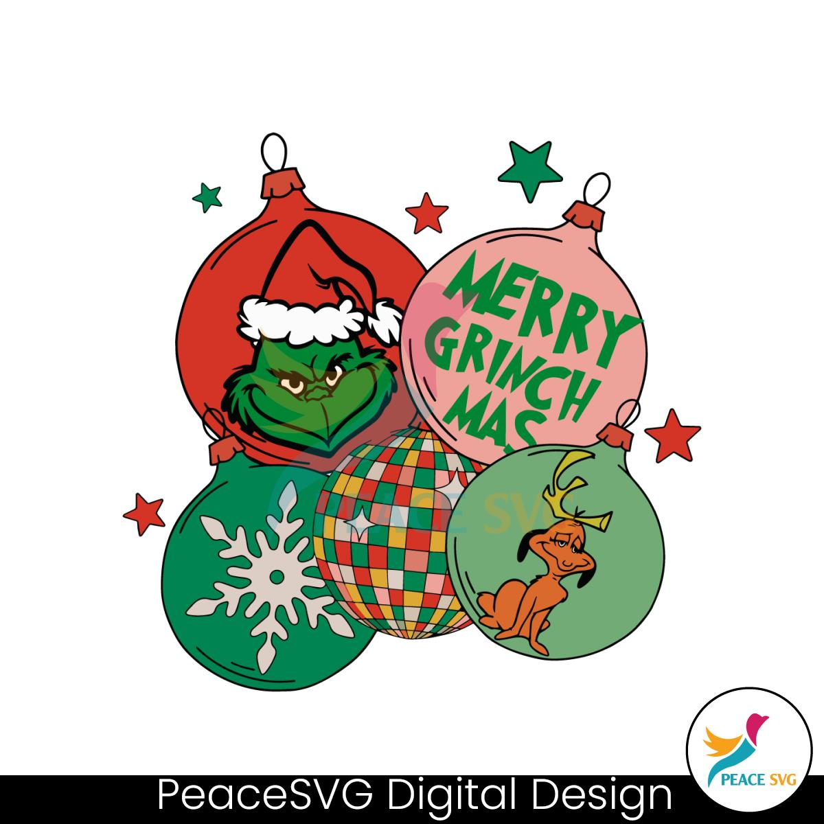 Retro Merry Christmas Discoball SVG Graphic Design File
