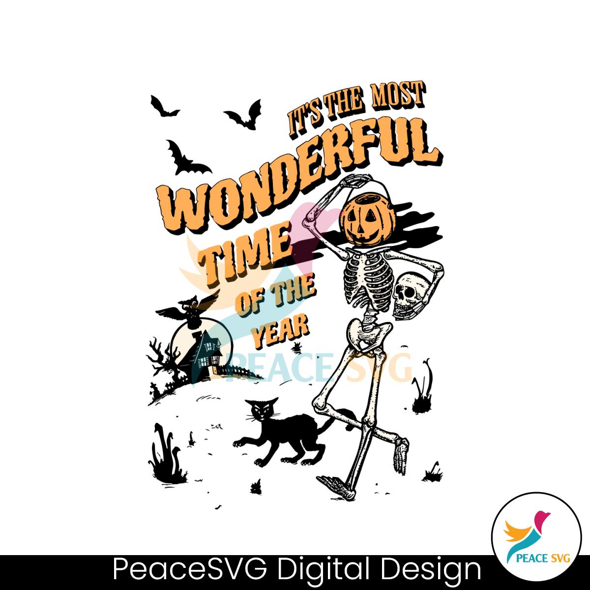 Its the Most Wonderful Time of the Year Skeleton SVG File